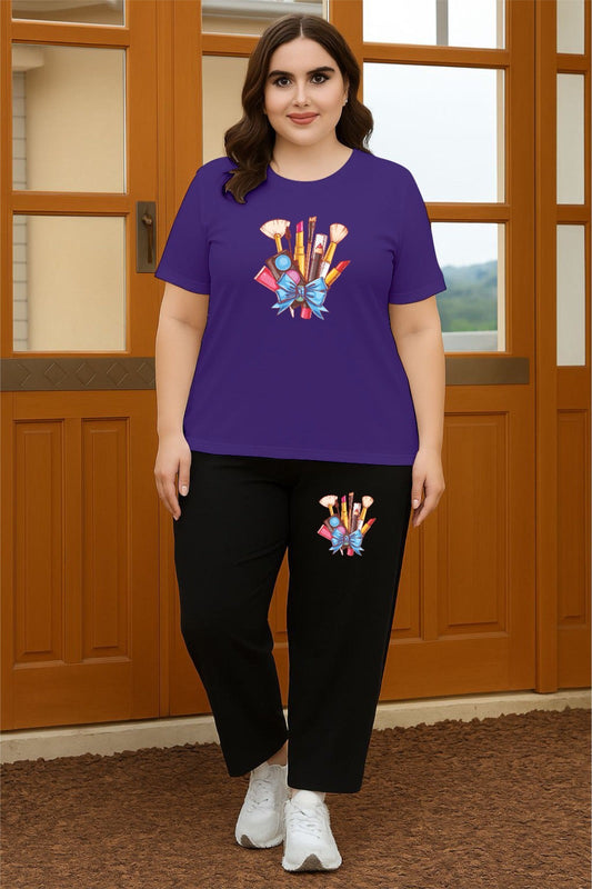 Purple Bowmakeup Cordset