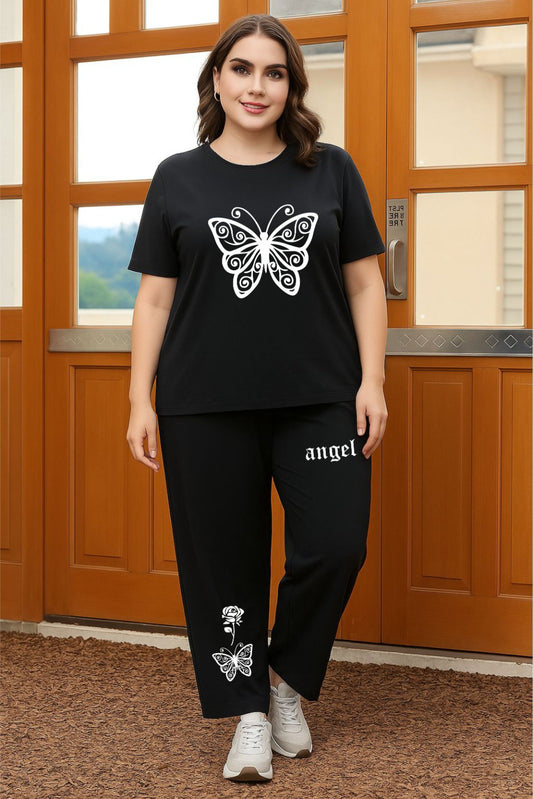 Black Butterfly Cordset