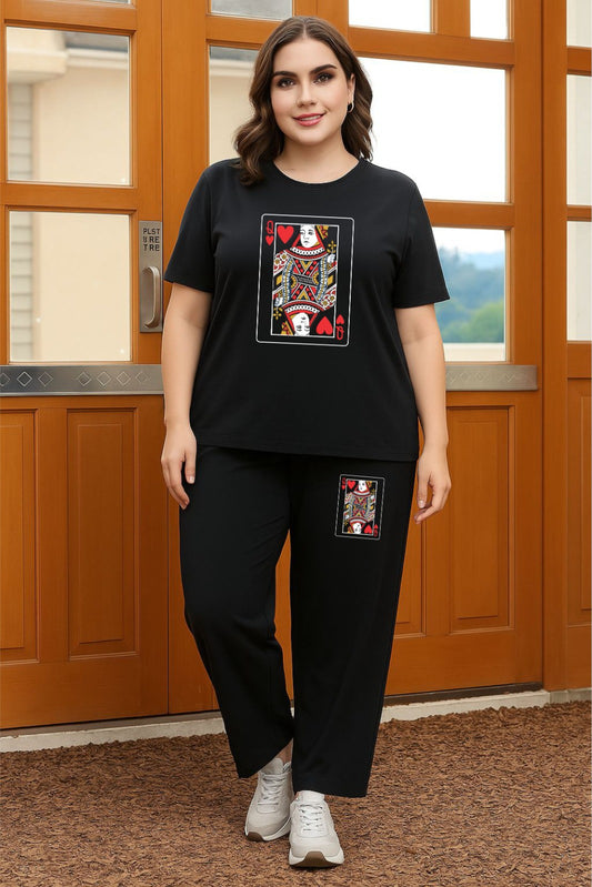 Black Queen Card Cordset